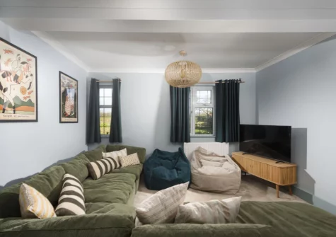 The cosy snug at Westaway House, Trelights