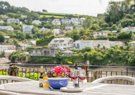 The alfresco dining area at Westfield, Newton Ferrers