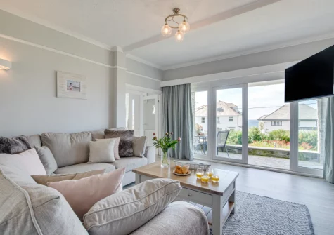 The living room at Westhaven, Trevone