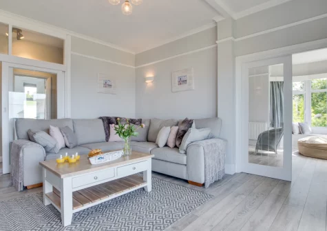 The living room at Westhaven, Trevone