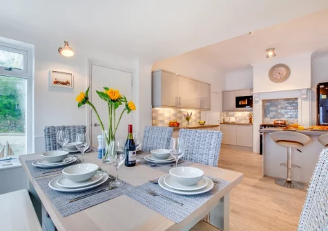 The dining area at Westhaven, Trevone