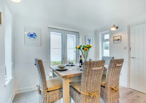 The dining area at Westhaven, Trevone