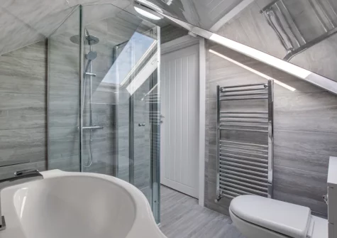 The first floor shower room at Westhaven, Trevone