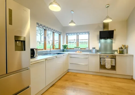 The kitchen at Weston Farm Barn, East Knowstone