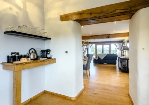 The kitchen at Weston Farm Barn, East Knowstone