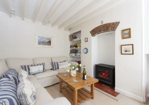 The living room at Westover Cottage, St Mawes