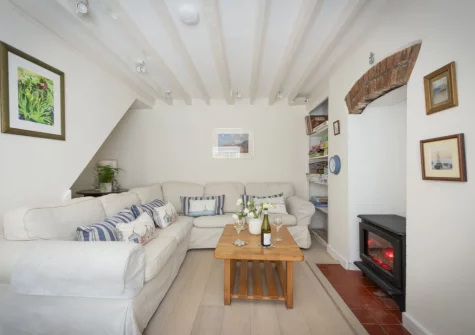 The living room at Westover Cottage, St Mawes