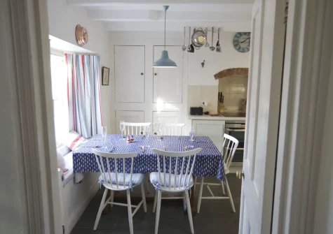 The kitchen & dining area at Westover Cottage, St Mawes