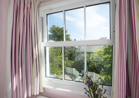 The view from bedroom #2 at Westover Cottage, St Mawes