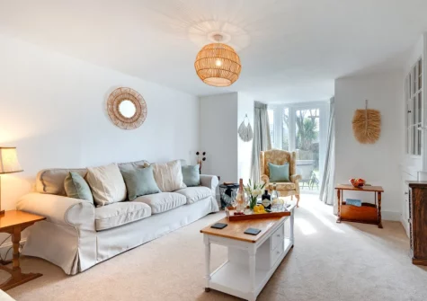 The living room at Westover House, Croyde