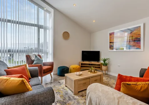 The living area at Westward Breakwater, Westward Ho!