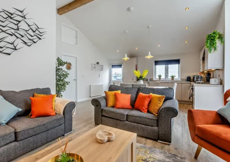 The living area at Westward Breakwater, Westward Ho!