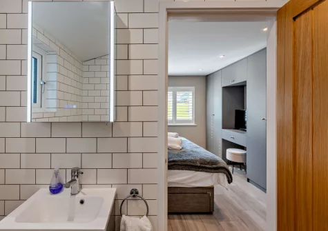 Bedroom #1 & ensuite shower room at Westward Home!, Westward Ho!