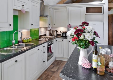 The kitchen at What a Beauty, Higher Churchtown Farm, Tresmeer