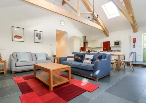 The living area at Wheal Grey, Ashton
