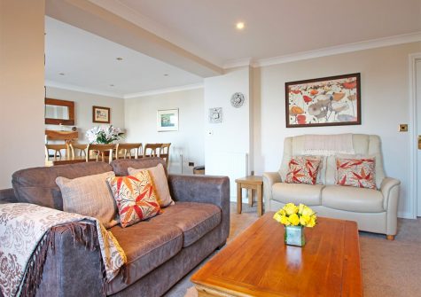 The living area at Wheal Kendall, Mevagissey