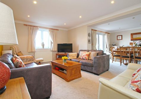 The living area at Wheal Kendall, Mevagissey