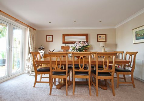 The dining area at Wheal Kendall, Mevagissey