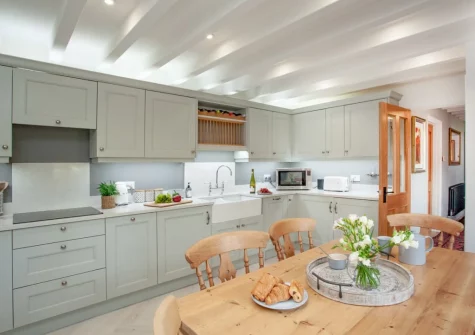 The kitchen at Wheelwright Cottage, Branscombe