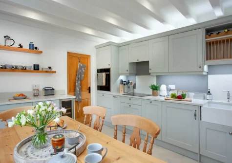 The kitchen at Wheelwright Cottage, Branscombe