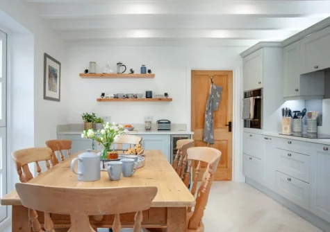 The kitchen at Wheelwright Cottage, Branscombe
