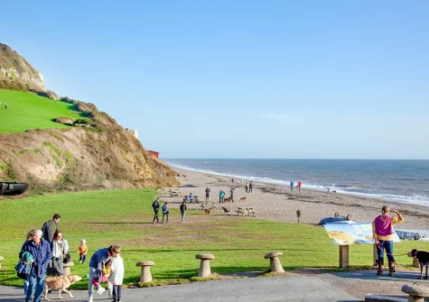 Walking nearby Branscombe Beach & its coastal path offers a stunning mix of rugged shingle shoreline, dramatic Jurassic Coast cliffs and peaceful inland woodlands