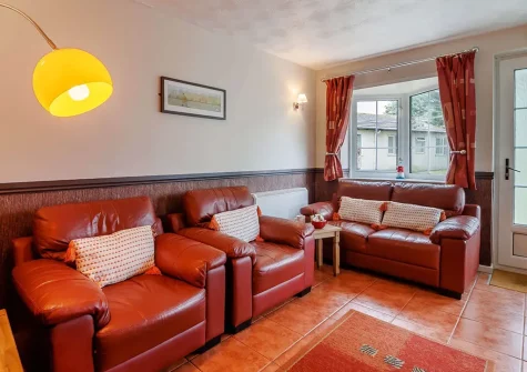 The living area at White Cloud Cottage, Brixham
