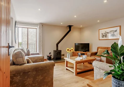 The living room at White Park, Launceston