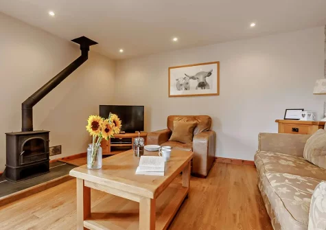 The living room at White Park, Launceston