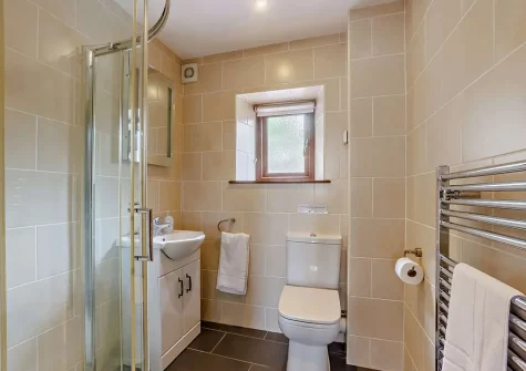 The shower room at White Park, Launceston