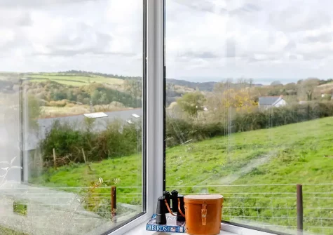 The view from the living room at Whitestone Farm, Lee
