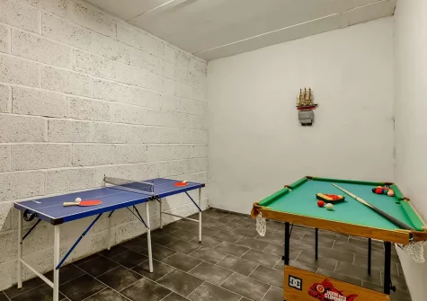 The games room at Whitestone Farm, Lee