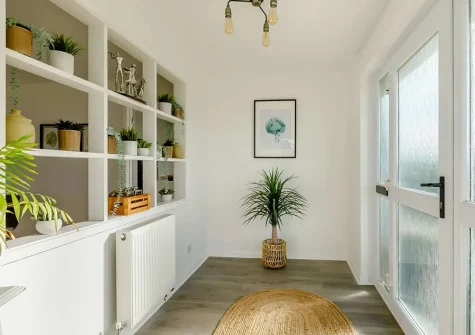 The entrance area at Whitestone Farm, Lee