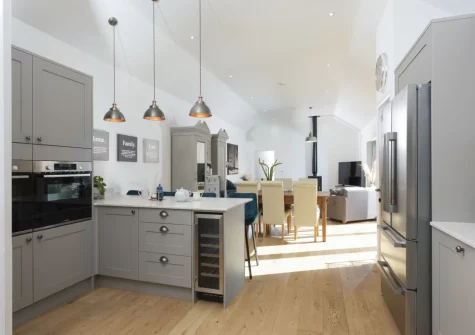 The kitchen at Whitewood, Carnhell Green