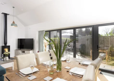 The dining area at Whitewood, Carnhell Green