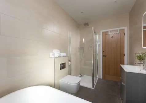 The bathroom at Whitewood, Carnhell Green