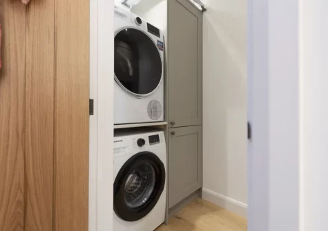 The utility room at Whitewood, Carnhell Green