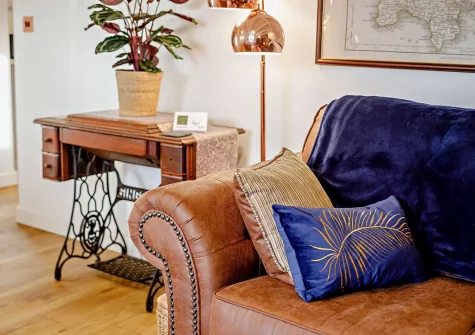 The living room at Wild Rose Cottage, Illogan