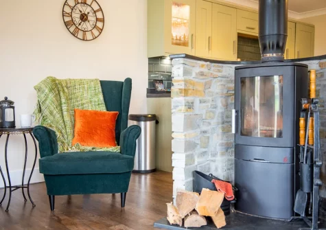 The living area at Wildflower Cottage, Westward Ho!