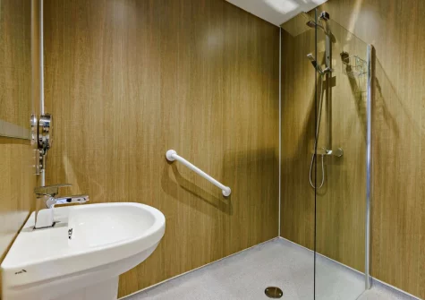 Bedroom #2 en-suite shower room at Wildflower Cottage, Westward Ho!