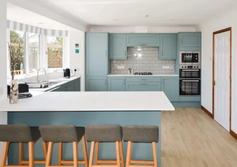 The kitchen at Wildwood, Bude