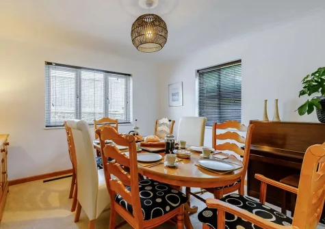 The dining room at Wildwood, Bude