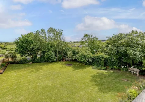 The spacious enclosed garden is ideal for children and four-pawed friends to play