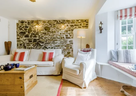 The living room at Williams Cottage, Buck's Mills