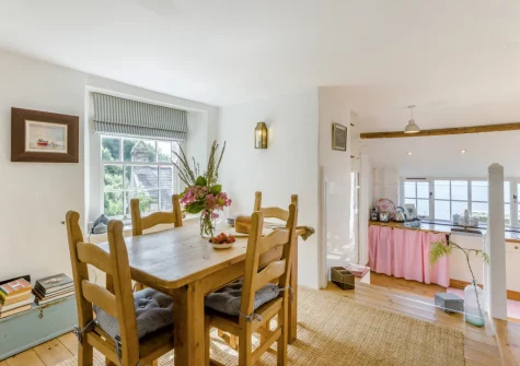 The dining room at Williams Cottage, Buck's Mills