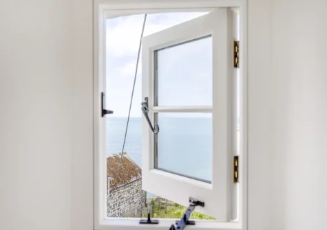 The view from bedroom #1 at Williams Cottage, Buck's Mills