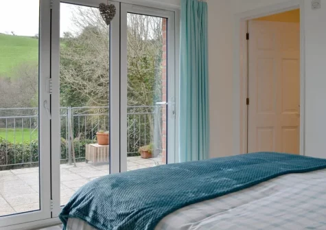 Bedroom #1 at Willow Barn, Polmassick