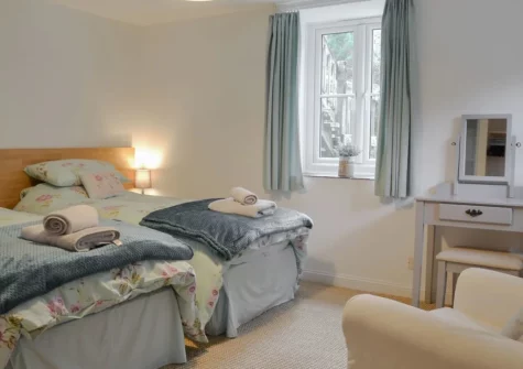 Bedroom #2 at Willow Barn, Polmassick