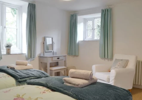 Bedroom #2 at Willow Barn, Polmassick