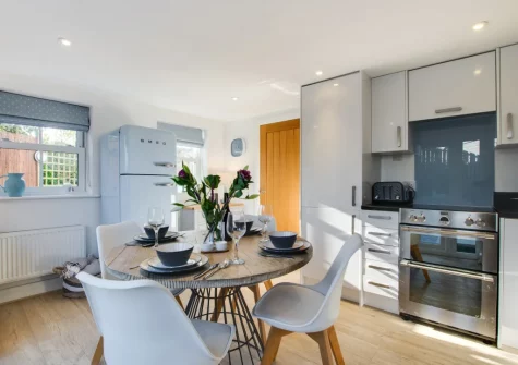 The kitchen & dining area at Willow Cottage, St Merryn